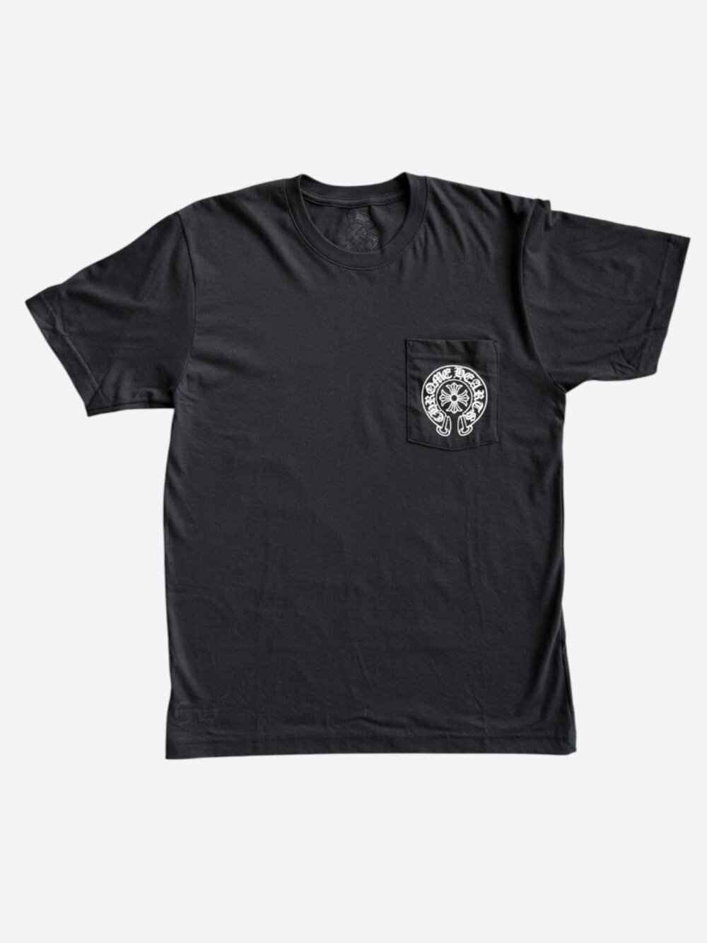 Chrome Hearts Black & White Miami Horseshoe Logo T-Shirt